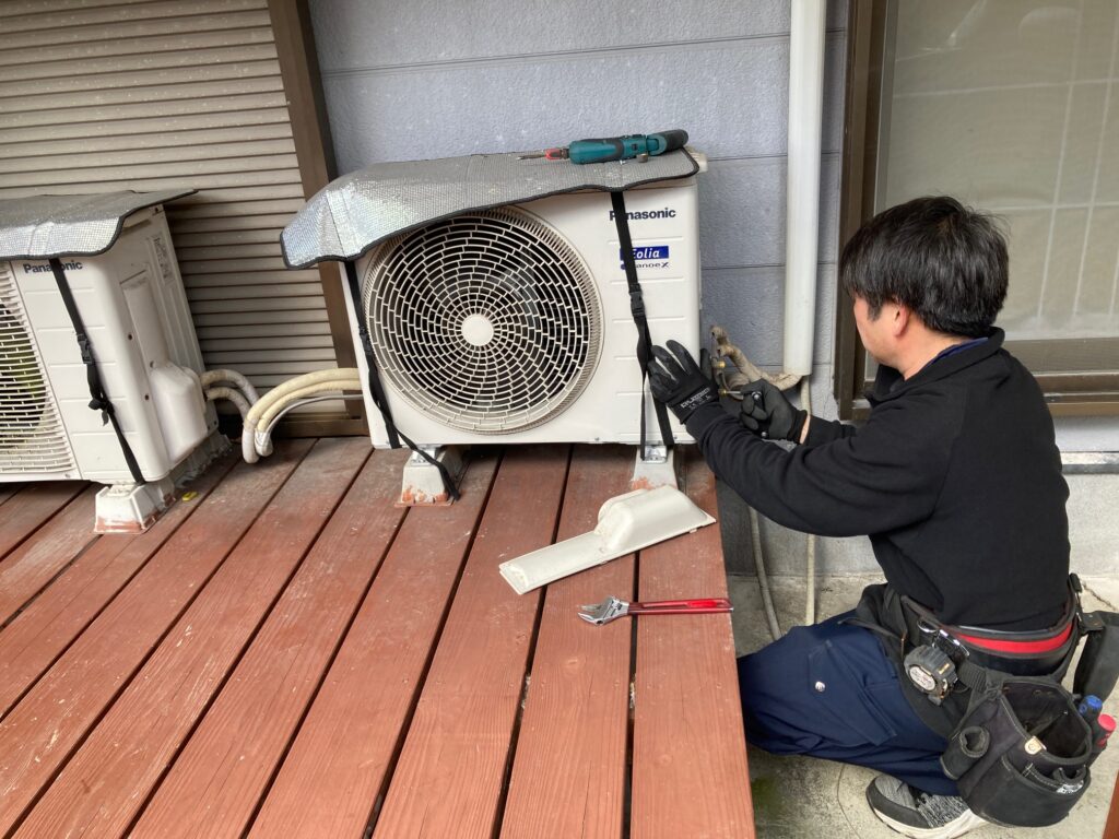 鹿児島市武 引越シーズン エアコン取外し・無料回収事例｜毎日多数対応